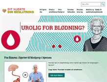 Tablet Screenshot of hjerteflimmer.dk
